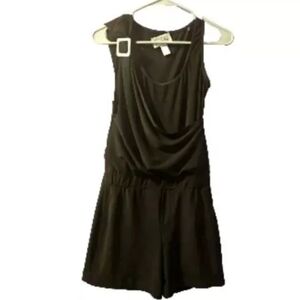 Joseph Ribkoff Womens Black Romper Shorts Outfit Size 2